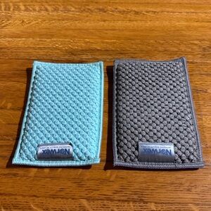 Norwex Counter Cloth Sponges Set of 2 Mushroom and Eggplant NWT